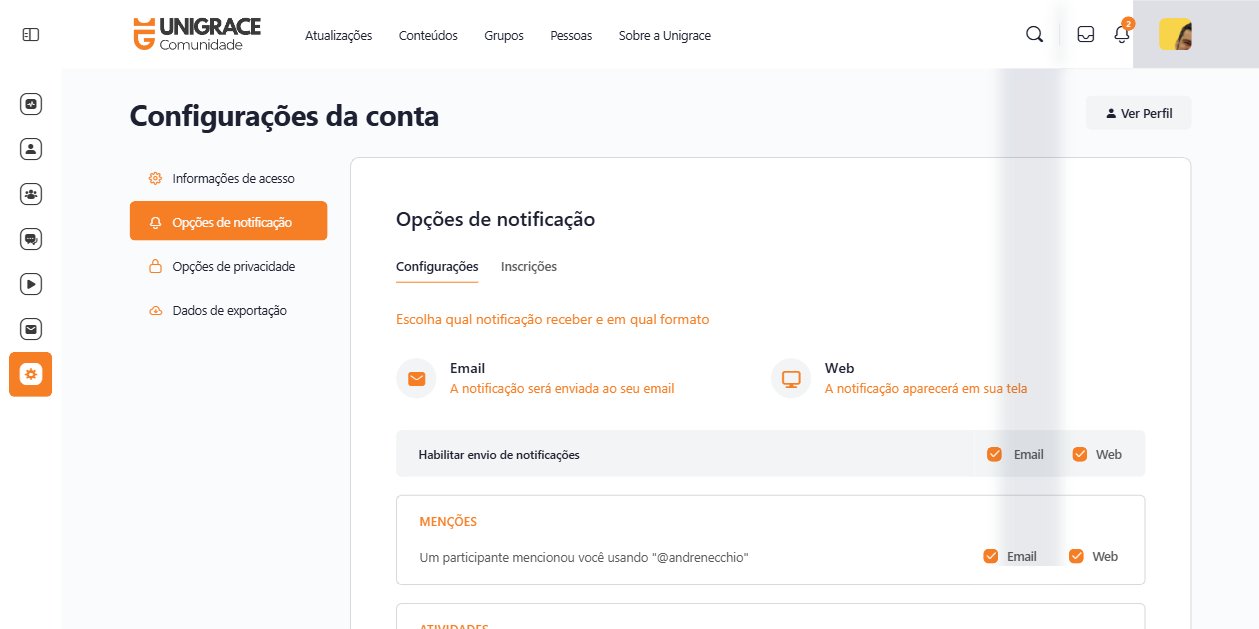 Configurar notificações
