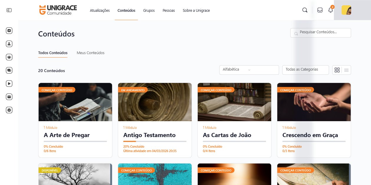 Ver conteúdos disponíveis